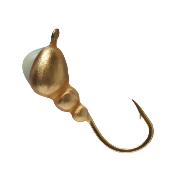 Мормышка вольфрамовая Lumicom Муравей с ушком Ф6 золото с ф/к AuP