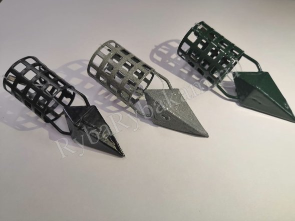 Кормушка Vikfish сербская пуля D25, 30 гр. леска, песок