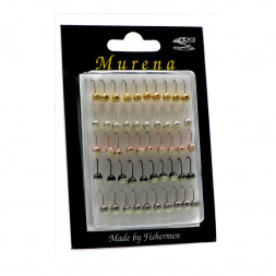 Мормышка особая шар с отв. диам. 4/1 с фосф. пяткой набор уп.50шт