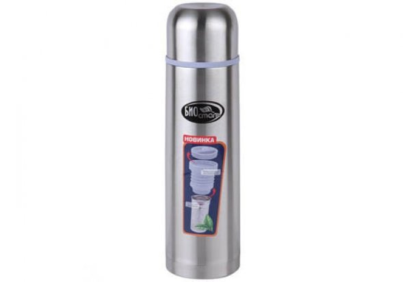 Термос Biostal NB - 750Z 0.75 л узкое горло пробка с ситечком