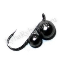 Мормышка вольфрамовая Nord Waters с ушк. Шар+шар PUBLBL030BN 10шт
