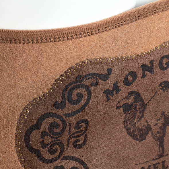 Пояс валяный Eurowool р - 48, 100% верблюжей шерсти на липучке