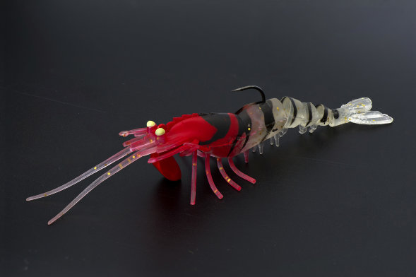 Креветка оснащенная Live Cherabin, размер 50 мм вес 3,7 гр цвет 017 2 шт