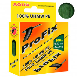 Леска плетеная Aqua ProFix Dark green 0.30 100м