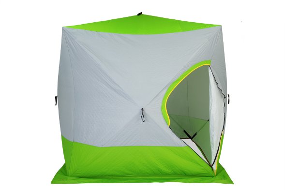 Палатка Куб CONDOR зимняя утепленная 2,0 х 2,0 х 2,15 салатовый/белый