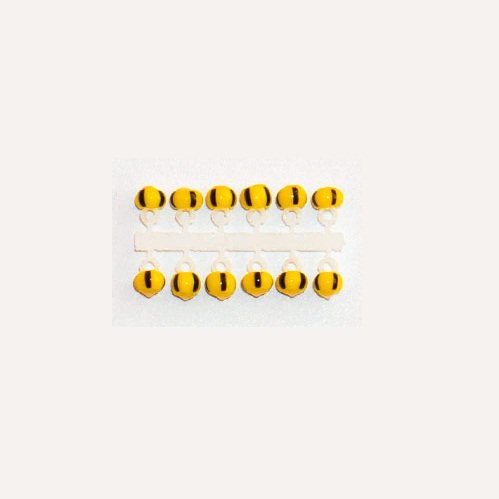 Подвес д/мормышки ЛЕВША Шар желто-черный арбуз №1 2.3мм корот. 12шт